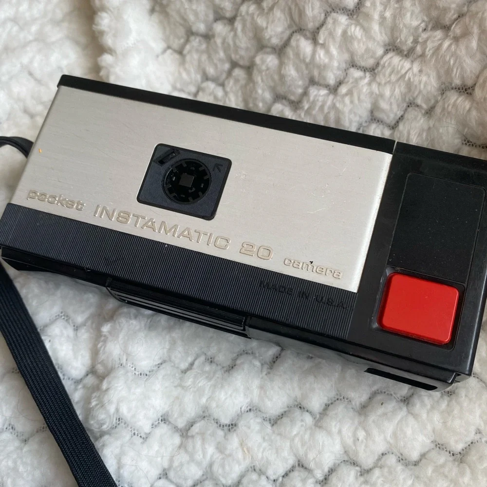Kodak instamatic pocket camera vintage photograph collection decor parts